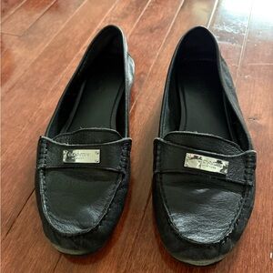 Coach Black Leather Women's Loafers